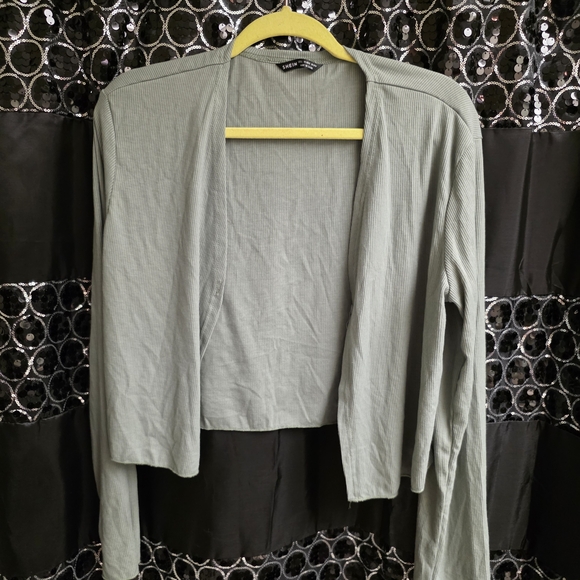 SHEIN Sweaters - SHEIN Sage Green Ribbed Top